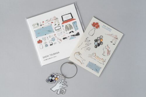 「アクリルキーホルダー・作品集・ステッカー」セット