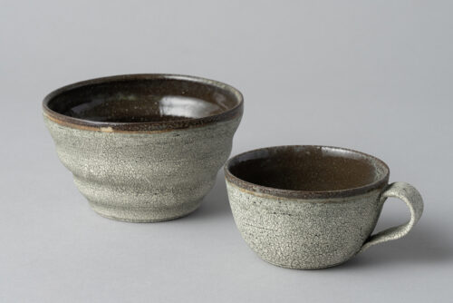ash gray Cap ＆ Bowl